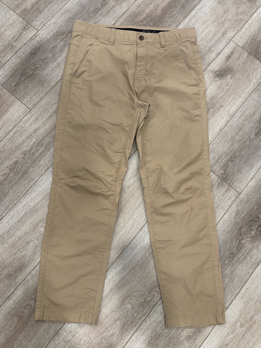 Eddie Bauer Men's Tan Chino Pants - Straight Fit